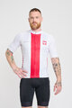 BONAVELO Tricou de ciclism cu mânecă scurtă - POLAND I. - alb/roșu