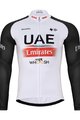 BONAVELO Tricou de cilism pentru iarnă cu mânecă lungă - UAE 2023 - negru/alb/roșu