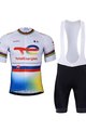BONAVELO Tricoul și pantaloni scurți de ciclism - TOTAL ENERGIES 2023 - galben/negru/alb/albastru
