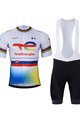 BONAVELO Tricoul și pantaloni scurți de ciclism - TOTAL ENERGIES 2024 - negru/galben/alb/albastru