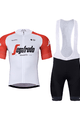 BONAVELO Tricoul și pantaloni scurți de ciclism - TREK 2024 - roșu/negru/alb