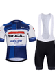 BONAVELO Tricoul și pantaloni scurți de ciclism - SOUDAL QUICK-STEP 24 - albastru/alb/negru