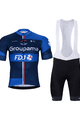 BONAVELO Tricoul și pantaloni scurți de ciclism - GROUPAMA FDJ 2024 - albastru/negru