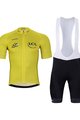 BONAVELO Tricoul și pantaloni scurți de ciclism - TOUR DE FRANCE 2024 - negru/galben