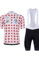 BONAVELO Tricoul și pantaloni scurți de ciclism - TOUR DE FRANCE 2024 - alb/roșu/negru