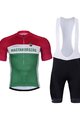 BONAVELO Tricoul și pantaloni scurți de ciclism - HUNGARY - verde/alb/negru/roșu