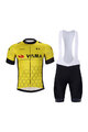 BONAVELO Tricoul și pantaloni scurți de ciclism - JUMBO-VISMA 2024 - galben/negru