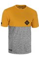 ROCDAY Tricou de ciclism cu mânecă scurtă - DOUBLE - galben/gri