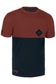 ROCDAY Tricou de ciclism cu mânecă scurtă - DOUBLE - albastru/roșu
