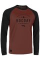 ROCDAY Tricou de ciclism cu mânecă lungă de vară - PATROL - negru/roșu