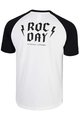 ROCDAY Tricou de ciclism cu mânecă scurtă - PARK - alb/negru