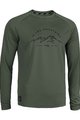 ROCDAY Tricou de ciclism cu mânecă lungă de vară - MOUNT - verde