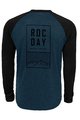 ROCDAY Tricou de ciclism cu mânecă lungă de vară - STAGE - negru/albastru