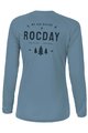 ROCDAY Tricou de ciclism cu mânecă lungă de vară - PATROL LADY - albastru