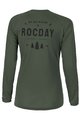 ROCDAY Tricou de ciclism cu mânecă lungă de vară - PATROL LADY - verde