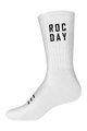 ROCDAY Șosete clasice de ciclism - PARK - alb