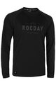 ROCDAY Tricou de ciclism cu mânecă lungă de vară - PATROL - negru/gri