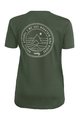 ROCDAY Tricou de ciclism cu mânecă scurtă - WOODY LADY - verde