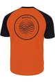 ROCDAY Tricou de ciclism cu mânecă scurtă - GRAVEL - negru/portocaliu