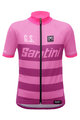 Santini Tricou de ciclism cu mânecă scurtă - 365GS KIDS - roz