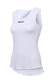 SANTINI Tricou de ciclism fără mâneci - AIRY LADY - alb