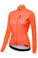 SANTINI Tricou de cilism pentru iarnă cu mânecă lungă - SCIA LADY WINTER - portocaliu