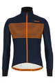 SANTINI Jachetă termoizolantă de ciclism - COLORE - albastru/portocaliu