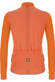 SANTINI Tricou și pantaloni de iarnă de ciclism - COLORE PURO WINTER - portocaliu/negru