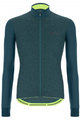 SANTINI Tricou și pantaloni de iarnă de ciclism - COLORE PURO+OMNIA - negru/verde