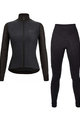 SANTINI Tricou și pantaloni de iarnă de ciclism - COLORE PURO+OMNIA W - negru