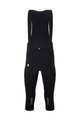 SANTINI Pantaloni de ciclism 3/4 cu bretele - ADAPT SHELL - negru