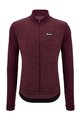 SANTINI Tricou de cilism pentru iarnă cu mânecă lungă - PURE - bordo