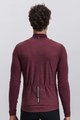 SANTINI Tricou de cilism pentru iarnă cu mânecă lungă - PURE - bordo
