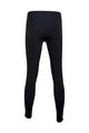 SANTINI Pantaloni de ciclism lungi fără bretele - FULL ZIP - ZIP UP - negru