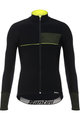 SANTINI Tricou de cilism pentru iarnă cu mânecă lungă - VEGA 2.0 WINTER - negru/galben