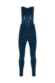 SANTINI Pantaloni de ciclism lungi cu bretele - LAVA WINTER - albastru