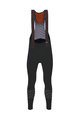 SANTINI Pantaloni de ciclism lungi cu bretele - NUHOT WINTER - negru