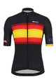 SANTINI Tricou de ciclism cu mânecă scurtă - LA VUELTA 2019 - negru/galben/roșu