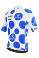 SANTINI Tricou de ciclism cu mânecă scurtă - LA VUELTA 2021 - alb/albastru