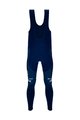 SANTINI Pantaloni de ciclism lungi cu bretele - LIDL TREK 2024 - albastru