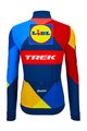 SANTINI Tricou de cilism pentru iarnă cu mânecă lungă - LIDL TREK 2024 - galben/roșu/albastru