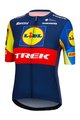 SANTINI Tricou de ciclism cu mânecă scurtă - LIDL TREK 2024 LADY - albastru/galben/roșu