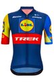 SANTINI Tricou de ciclism cu mânecă scurtă - LIDL TREK 2024 TEAM ORIGINAL - roșu/galben/albastru