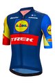 SANTINI Tricou de ciclism cu mânecă scurtă - LIDL TREK 2024 TEAM ORIGINAL - roșu/galben/albastru