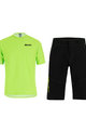 SANTINI Tricoul și pantalonii de ciclism MTB - SASSO MTB  - verde/negru