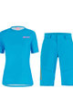 SANTINI Tricoul și pantalonii de ciclism MTB - SASSO MTB LADY - turcoaz