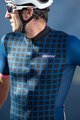SANTINI Tricou de ciclism cu mânecă scurtă - MITO GRIDO - roz/negru/albastru
