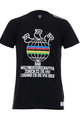 SANTINI Tricou de ciclism cu mânecă scurtă - UCI STORY - curcubeu/negru