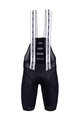 SANTINI Pantaloni scurți de ciclism cu bretele - B-COOL - negru