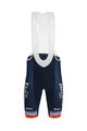 SANTINI Pantaloni scurți de ciclism cu bretele - NIPPO FANTINI 2019 - portocaliu/albastru